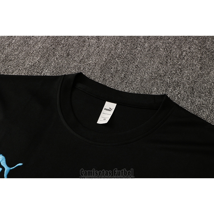 Chandal del Olympique Marsella Manga Corta 2021-2022 Negro